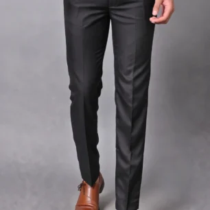 the revenant men slim fit grey cotton blend trousers (copy)